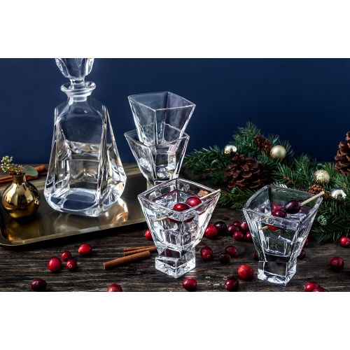  [아마존 핫딜] JoyJolt Carre 2-Piece Cocktail Glasses Set, 8 Ounce Martini Glasses