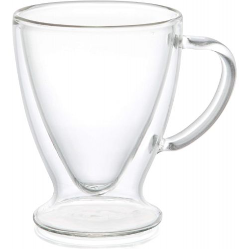  [아마존베스트]JoyJolt Declan Irish Double Wall Insulated Glass Espresso Mugs (Set of 2) -5-Ounces.