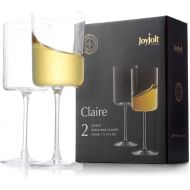 [아마존베스트]JoyJolt White Wine Glasses  Claire Collection 11.4 Ounce Wine Glasses Set of 2  Deluxe Crystal Glasses with Ultra-Elegant Design  Ideal for Home Bar, Kitchen, Restaurants