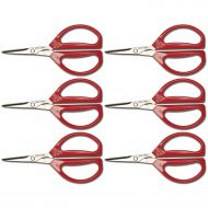 Joyce Chen Unlimited Scissors,6.25-Inch- (Red, 6 Count)
