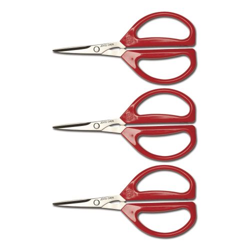  Joyce Chen Unlimited Scissors,6.25-Inch- (Red, 3 Count)