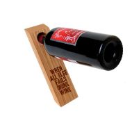 /JoyfulMoose Wood Wine Bottle Balancer - Wine Bottle Girlfriend Gift - Gravity Defying Wine Bottle Holder