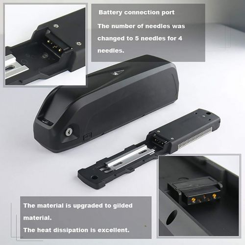  Joyisi Ebike Battery 48V 13AH / 36V 15AH Lithium ion Battery with USB Port, Electric Bike Battery for 1000W / 500W Bike Motor (Black)