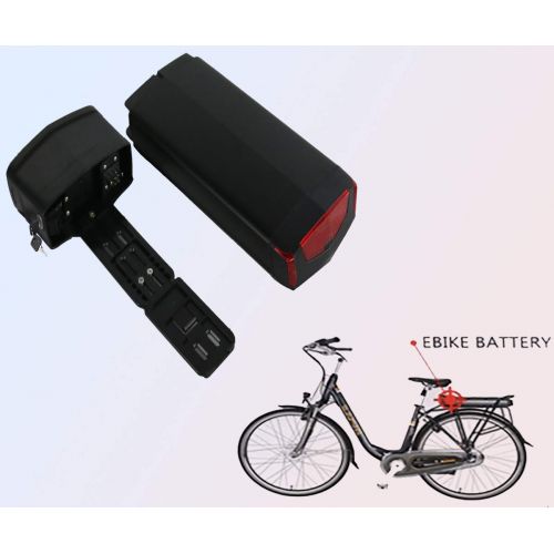  Joyisi Ebike Battery, 36V / 48V Lithium ion Electric Bike Battery with Taillight and Power Display for 500W / 750 W Bike Motor