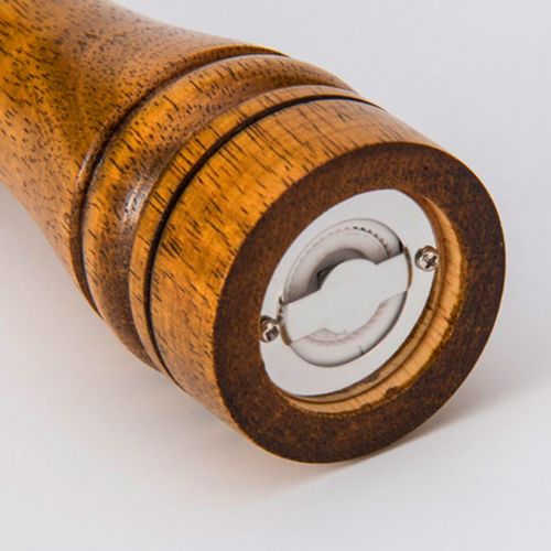  joyliveCY Holz-Pfeffermuehle, manuell Pfeffermuehle aus Holz mit Einstellbare Feinheit -, holzfarben, 14.5cm| 5