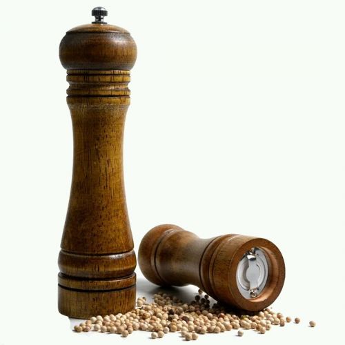  JoyliveCY joyliveCY Holz-Pfeffermuehle, manuell Pfeffermuehle aus Holz mit Einstellbare Feinheit -, holzfarben, 22cm| 8