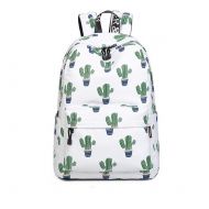 Joymoze Cute School Backpack for Boys and Girls Lightweight Chic Prints Bookbag Cactus