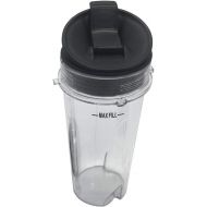 Joystar 1 Pack 16-Ounce (16 oz.) Cup with Sip & Seal Lid Fit for Nutri Ninja blender series with BL660/BL663/BL663CO/BL665Q/BL771/BL773CO/BL810/BL820/BL830/QB3000/QB3000SSW/QB3004/QB3005
