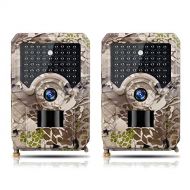 Joytrip Game Trail Camera HD 1080P 49pcs IR No Glow LEDs Wildlife Waterproof Hunting Camera 120° Wide Angle Trail Cam with Night Vision Motion Activated