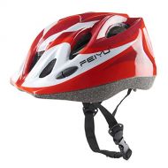 Joyutoy Kids Cycling Bike Helmet Integrated Ultralight Adjustable Safety Bicycle Helmets (Red)