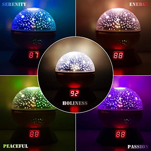  [아마존베스트]Jozo Night Lights for Kids, Multiple Colors Rotating Star Projector with Timing Shutdown Function, Night Light for Baby Boys and Girls