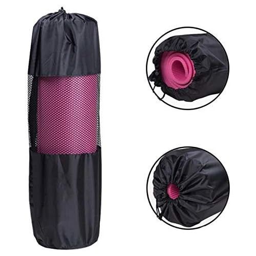  [아마존베스트]Juntful Yoga Backpack Yoga Mat Waterproof Nylon Pilates Bag Mesh Adjustable Belt