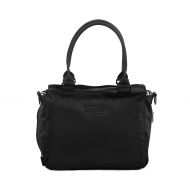 JuJuBe Be Classy Structured Multi-Functional Diaper Bag/Purse, Onyx Collection - Black Out