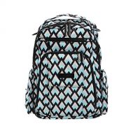 JuJuBe Be Right Back Multi-Functional Structured Backpack/Diaper Bag, Onyx Collection - Black Diamond