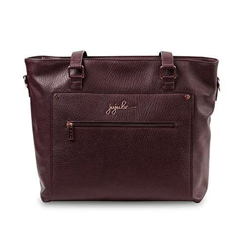  [아마존베스트]JuJuBe Everyday Tote Vegan Leather Travel Bag, Ever Collection - Plum