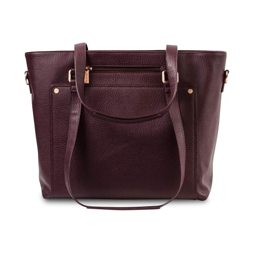  [아마존베스트]JuJuBe Everyday Tote Vegan Leather Travel Bag, Ever Collection - Plum