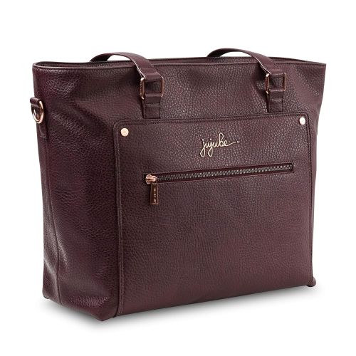  [아마존베스트]JuJuBe Everyday Tote Vegan Leather Travel Bag, Ever Collection - Plum