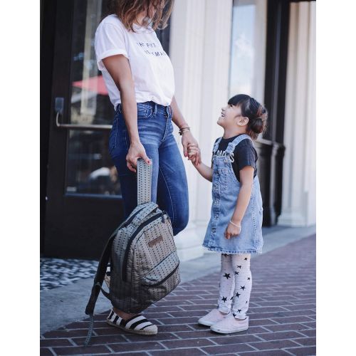  [아마존베스트]JuJuBe Be Packed Backpack/Diaper Bag, Onyx Collection - Black Olive