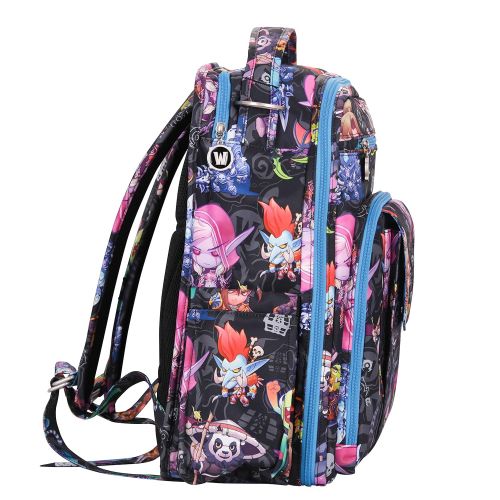  [아마존베스트]Ju-Ju-Be Be Right Back Multi-Functional Structured Backpack/Diaper Bag, World of Warcraft Collection - Cute But Deadly