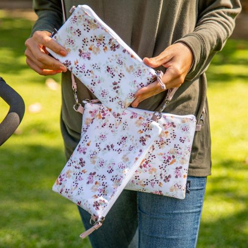  JuJuBe Dry Wet Bags | On The Go | Waterproof Reusable Bags, Organization for Diaper Bags, Baby Strollers | Machine Washable Travel Bags with Zipper Closure | 3-in-1 Set | Olive