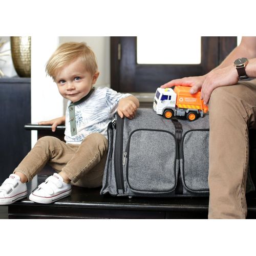  JuJuBe Clone Multi-Functional Crossbody Messenger/Diaper Dad Bag, XY Collection - Gray Matter