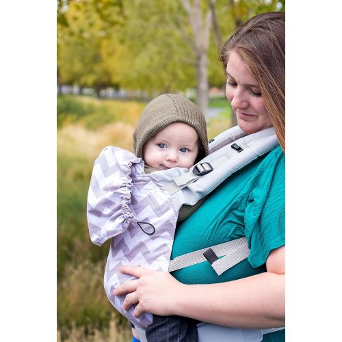  Jublii Soft-Structured Baby Carrier. Ergonomic, Front and Back Carry. ASTM certified. Made in USA. (Standard, Mesh Panel)