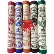 인센스스틱 Juccini Tibetan Incense Sticks ~ Hand Rolled Himalayan Incense Made from Organic Himalayan Herbs for Prosperity and Good Luck (Assorted)