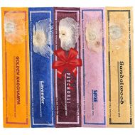 인센스스틱 Juccini Tibetan Incense Sticks ~ Hand Rolled Himalayan Agarbatti Sticks to Help with Meditation & Cleansing ~ 100% Natural & Made in Nepal ~ Pack of 5 (Flora Incense)