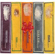 인센스스틱 Juccini Tibetan Incense Sticks ~ Hand Rolled Himalayan Agarbatti Sticks to Help with Meditation & Cleansing ~ 100% Natural & Made in Nepal ~ Pack of 5 (Zen Incense)