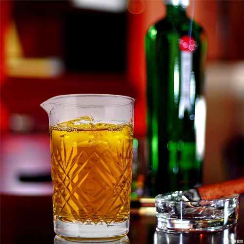  [아마존베스트]Jucoan 26oz/750ml Crystal Cocktail Mixing Glass, Thick Weighted Bottom Stirring Glass Drink Maker for Bar, Bartenders