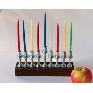 JudaicaHungarica Hanukkah Menorah: screws and wood