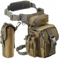 Jueachy Drop Leg Bag for Men Tactical Metal Detecting Thigh Pack with Water Bottle Pouch