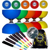 Juggle Dream CYCLONE CLASSIC Triple Bearing Diabolo Set + Metal Handsticks +Tricks DVD + Bag