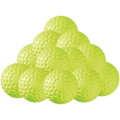  JUGS SPORTS Jugs Sting-Free Dimpled Softballs, One dozen (12-Inch, Yellow)