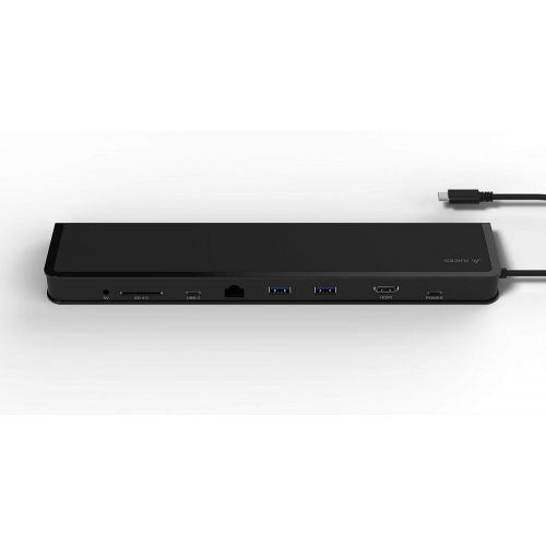  Juiced Systems ChockDOCK v2 - Universal USB-C Laptop Docking Station - 1x USB-C Power Delivery | 1x USB-C 3.1 Gen 2 Data Port | 1x USB 3.1 Gen 2 Port | 2X USB 3.0 Gen 1 | Gigabit E