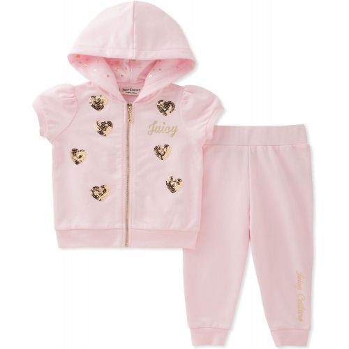 쥬시꾸뛰르 Juicy+Couture Juicy Couture Baby Girls 2 Pieces Short Sleeves Jog Set