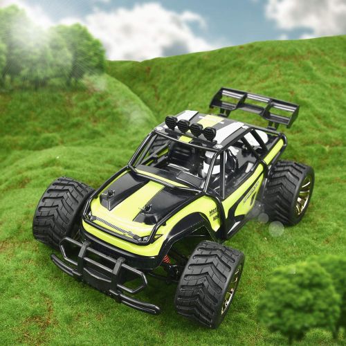  Jujuism Electric Race Remote Control 1:16 Scale Monster Truck 2.4GHz Radio 2WD High Speed Racing Off Road Vehicle Desert Buggy Crawler Hobby RC Car Toy Gift
