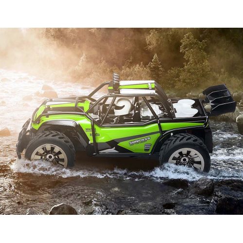  Jujuism Electric Race Remote Control 1:16 Scale Monster Truck 2.4GHz Radio 2WD High Speed Racing Off Road Vehicle Desert Buggy Crawler Hobby RC Car Toy Gift