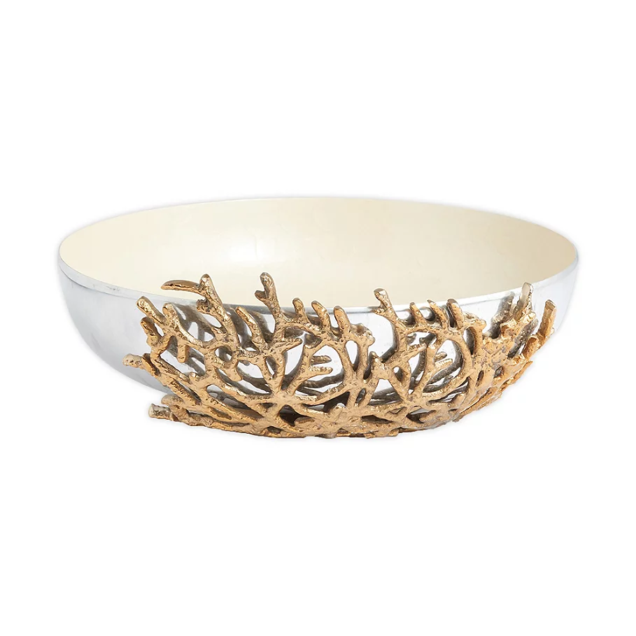 Julia Knight By the Sea Coral 15-Inch Bowl in Snow