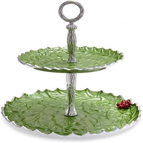  Julia Knight Holly Sprig Tiered Cake Stand, One Size, Mojito