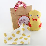 /JuliaStaite Peanut Baby Rattle And Bib Gift Set