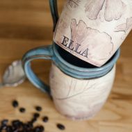 /Juliaedean Personalized Pottery Coffee Mug-Coffee Craver