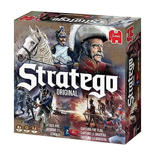  Jumbo, Stratego - Original, Strategy Board Game, 2 Players, Ages 8 Year Plus