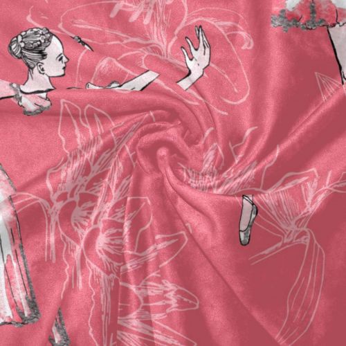  Jumeey DEZIRO Ballerinas Ballet Girl Background Kids Bedding Set Decorative Standard Size Quilt Cover for Children Teens Twin Size Cover 3 Pieces Bedding Set