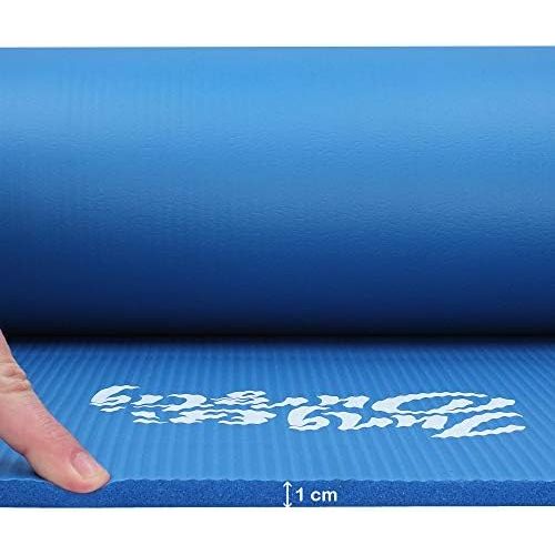  [아마존베스트]Jung & Durstig Yoga Mat, Gym Mat, Sports Mat, Fitness Mat, Non-Slip with Carry Strap, 180 x 60 x 1 cm