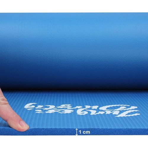  [아마존베스트]Jung & Durstig Yoga Mat, Gym Mat, Sports Mat, Fitness Mat, Non-Slip with Carry Strap, 180 x 60 x 1 cm