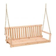 Jungle Jack Post Jennings Traditional 4-Foot Swing Seat with Chains in Unfinished Cypress