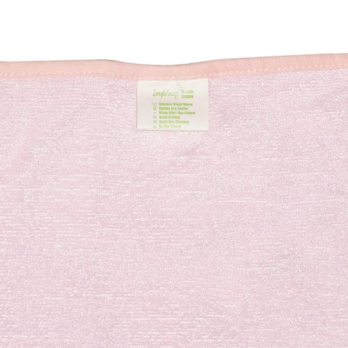  Jungle Snugs Organic Bamboo Hooded Baby Towel with Washcloth - Ultra Soft, Super Absorbent, and Naturally Hypoallergenic - Large Hooded Towel for Baby Girl - Premium Kids Animal Design (Pink)