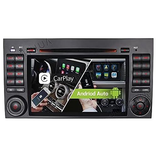  [아마존베스트]Junhua 7 Inch Android 10 Dual Tuner 2+32GB Radio Carplay + Android Car Bluetooth 5.0 Rohm-DSP Car Radio DVD GPS for Mercedes Benz A/B Class W169 W245 Vito Viano GPS Navigation Radio DAB+