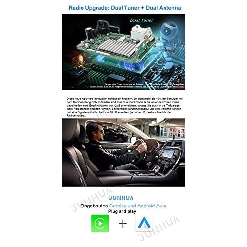  [아마존베스트]Junhua 7 Inch Android 10 Dual Tuner 2+32GB Radio Carplay + Android Car Bluetooth 5.0 Rohm-DSP Car Radio DVD GPS for Mercedes Benz A/B Class W169 W245 Vito Viano GPS Navigation Radio DAB+